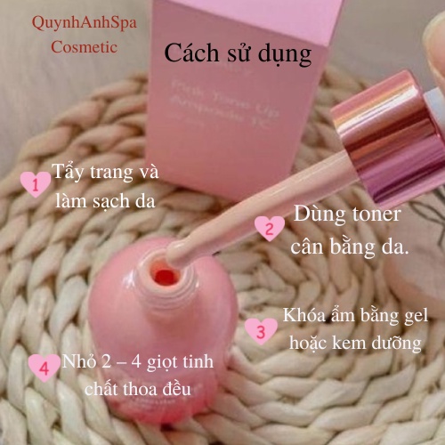 Chống Nắng Nâng Tone Serum Lovelycc Pink +Tinh Chất Feelxo Glacier Air-Fit Tone Up Sun SPF 50+ PA+++ Quynhanhspa20 30ml