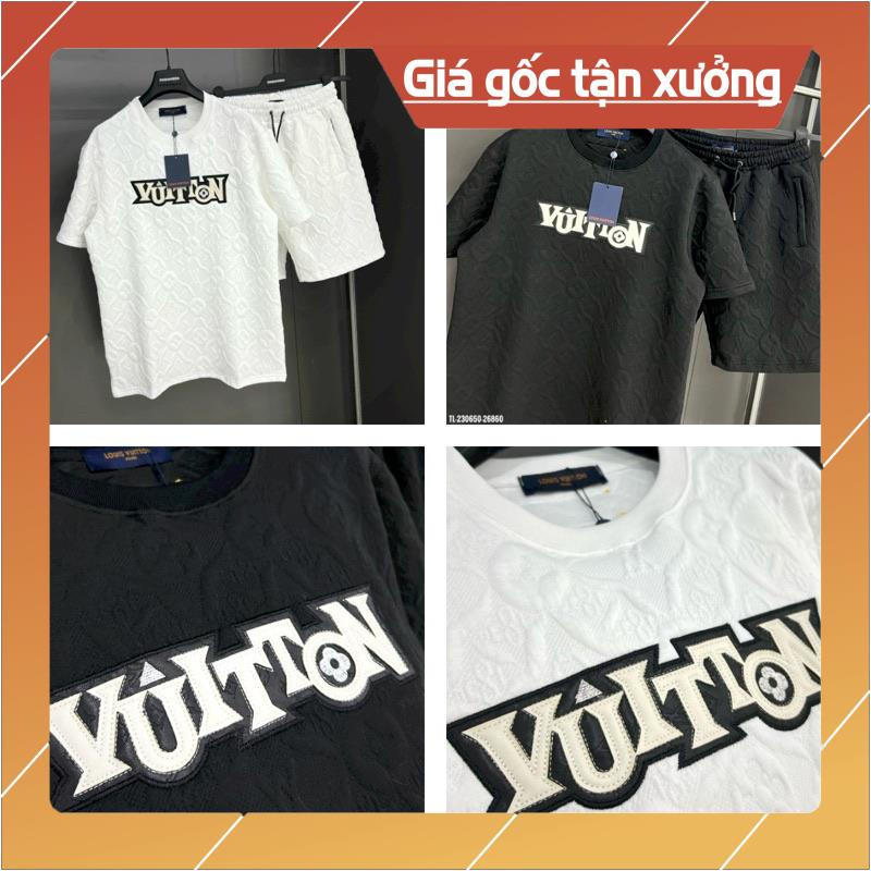 Bộ Nam Hè Đẹp /Set Đồ Nam Dập Nổi Lv Chất Đẹp Không Xù/Bộ Cộc/Bộ Mùa Hè Nam/Set Mùa Hè Nam