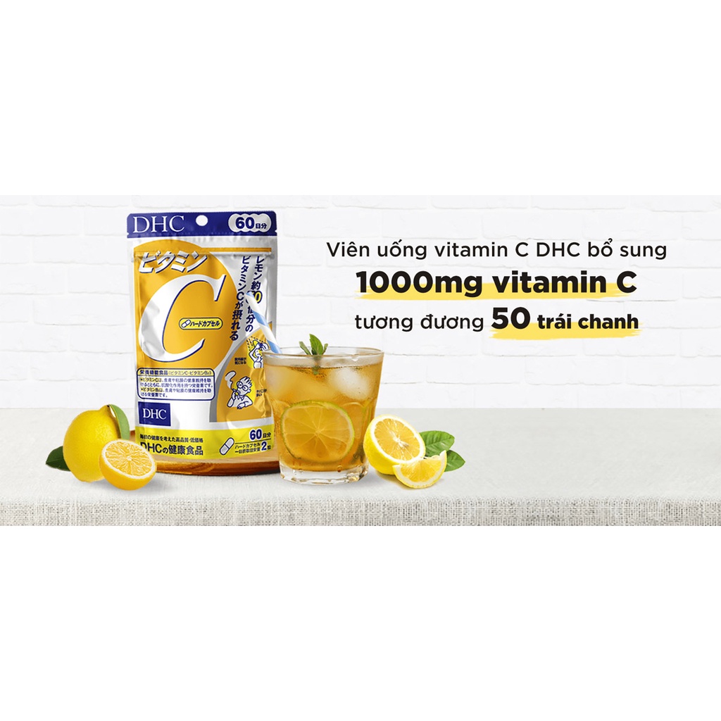 Viên Uống Bổ Sung Vitamin C DHC Vitamin C