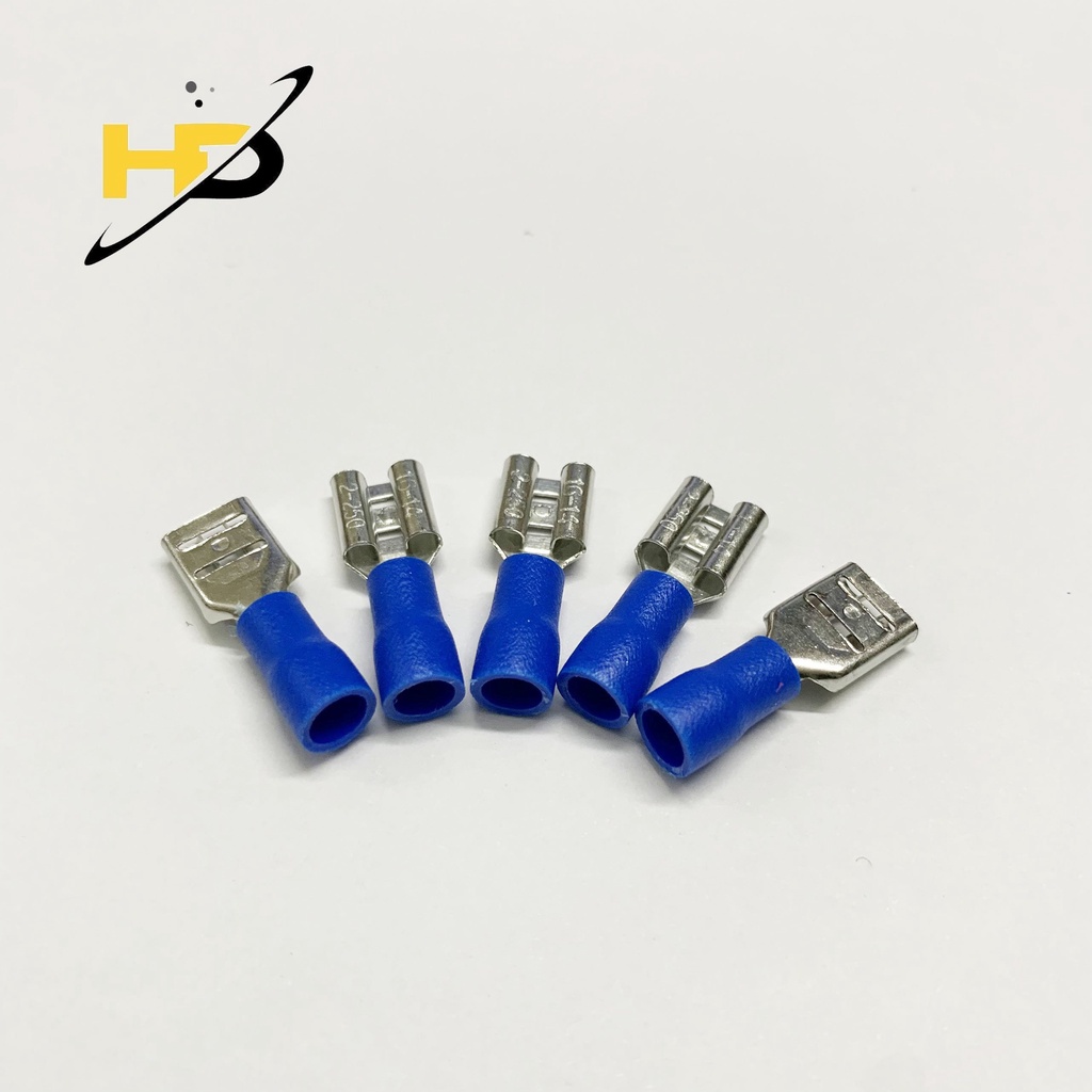 Đầu Cốt Điện Chữ T FDD2-250, Cốt Gài, Cốt Kẹp Dây 2 Màu Xanh/Đỏ Mới