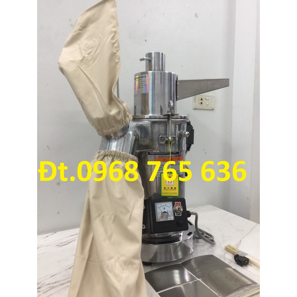 Máy nghiền nấm linh chi, nghiền tam thất thuốc nam thuốc bắc thành bột siêu mịn 6 búa đập 3kw
