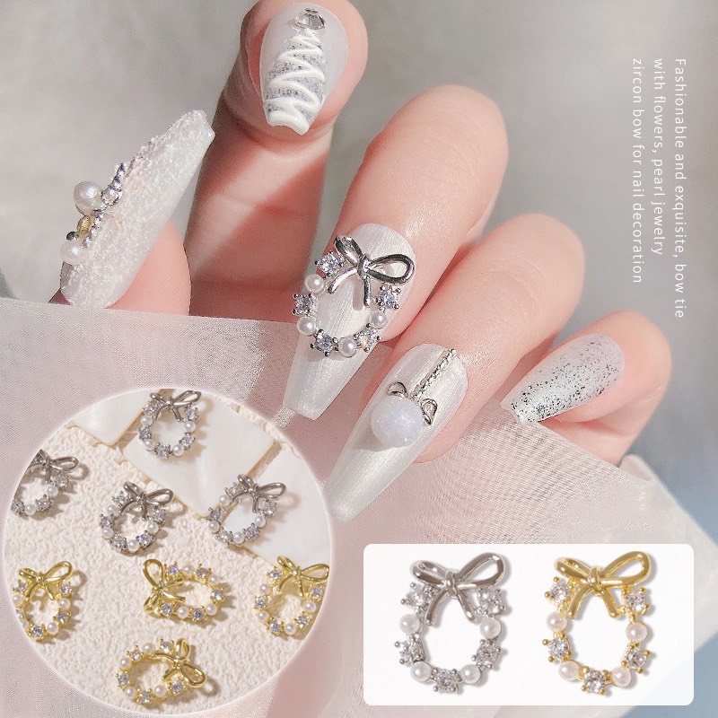 Charm nail, phụ kiện trang trí móng tay đính đá 2749-2750
