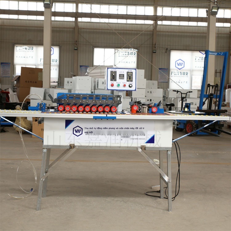 Máy tự niêm phong hoàn toàn của nhà sản xuất, dây chuyền loại bỏ keo, đánh bóng, máy dán cạnh đầu và đuôi, máy sửa chữa