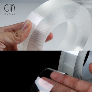 [Hàng loại 1 rộng 3cm] Cuộn keo 2 mặt silicon siêu dính trong suốt