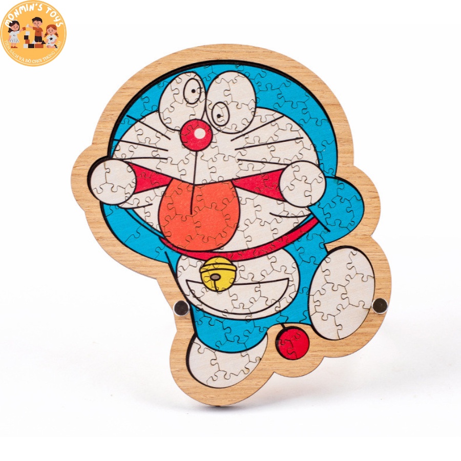 Xếp Hình Doraemon Bằng Gỗ