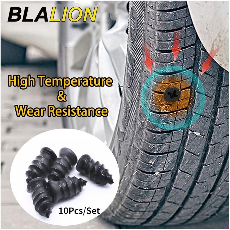 Bộ 10 dụng cụ sửa chữa đinh vít BLALION bằng cao su cho bánh xe hơi