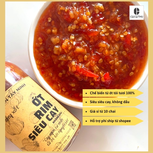 Ớt tỏi rim mặn ngọt siêu cay siêu , ớt rim không dầu Cocothu Food