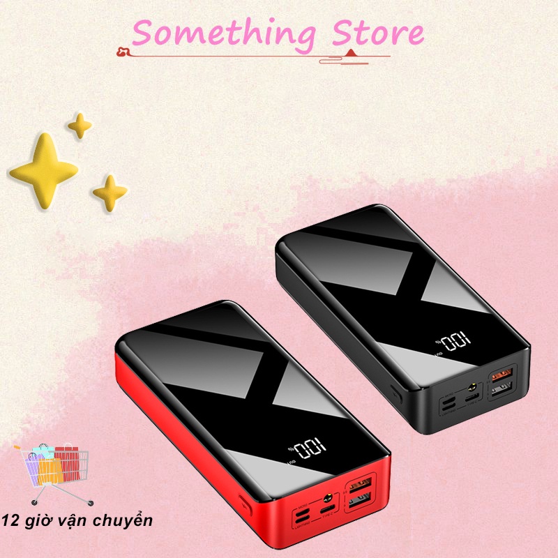 Sạc dự phòng dung lượng lớn 50000mah, trữ được lượng pin lớn, màn hình led hiển thị phần trăm pin，có đèn pin