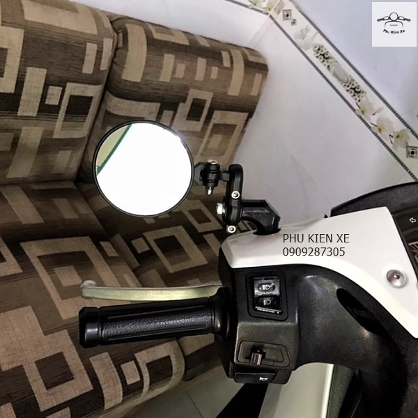 Gương Tròn Vespa Honda Có Gập Xoay