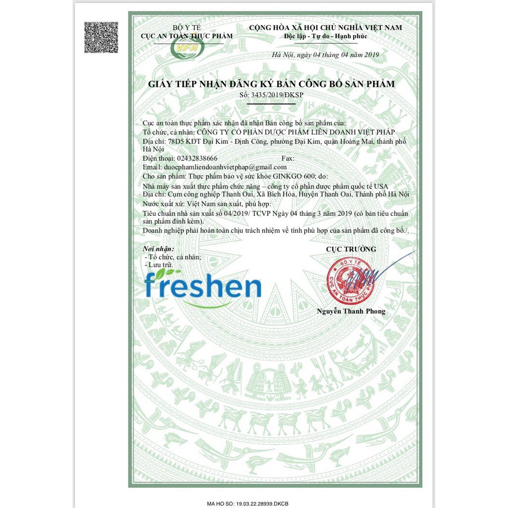 Viên bổ não Ginkgo 600 tăng cường trí nhớ, tăng cường máu đến não, hội chứng tiền đình, trí nhớ suy giảm - Hộp 100 viên