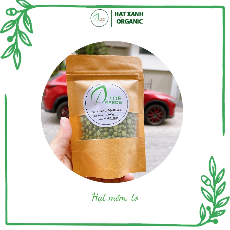 Đậu hà lan xanh tách đôi 500g