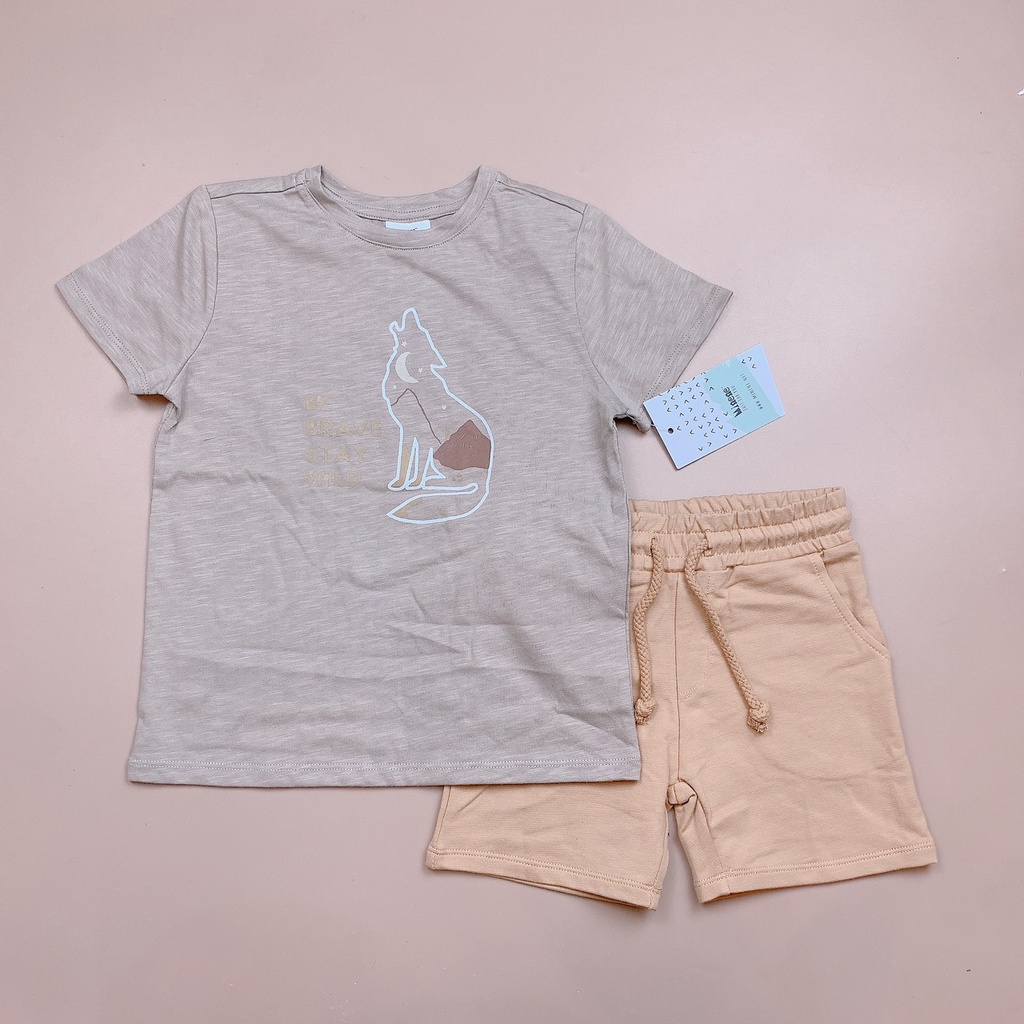 Bộ cotton Minene nhiều hình Bé Trai size 2 - 7y
