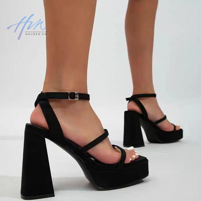Giày Sandal Cao Gót Siêu Cao Thời Trang Mùa Hè Âu Mỹ 2023 Dành Cho Nữ