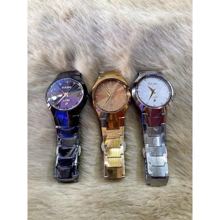 Đồng hồ nam nữ RADO chất liệu đá ceramic nguyên khối, mặt kính saphire
