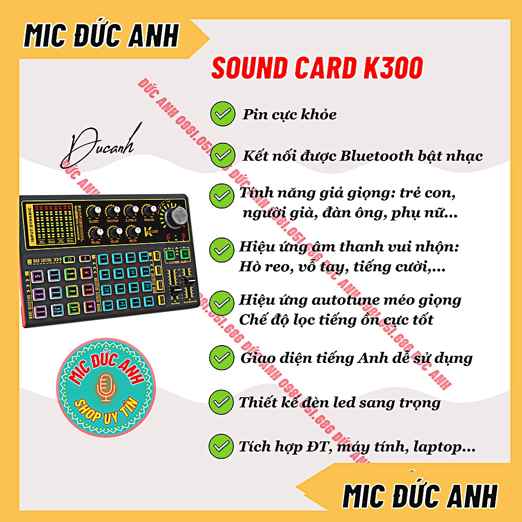 Bộ Mic Thu Âm BM900 Sound Card K300 Micro Livestream Chuyên Nghiệp Có Bluetooth Hiệu Ứng Vỗ Tay Tiếng Cười Giả Giọng | BigBuy360 - bigbuy360.vn