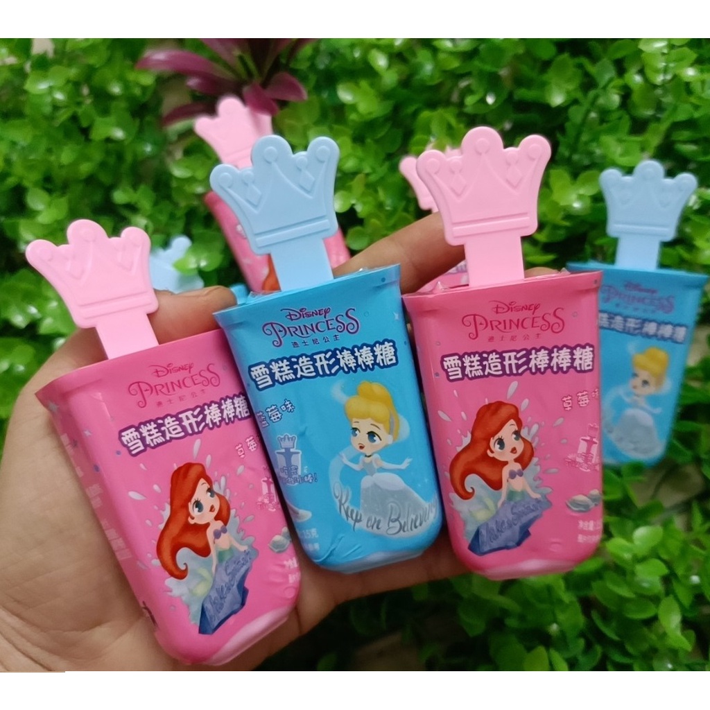 1 kẹo mút que kem công chúa disney Hồng kông