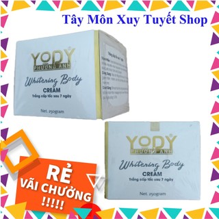 Kem Body trắng bật tone sau 7 ngày Yody White 250gr - Body Whitening Cream