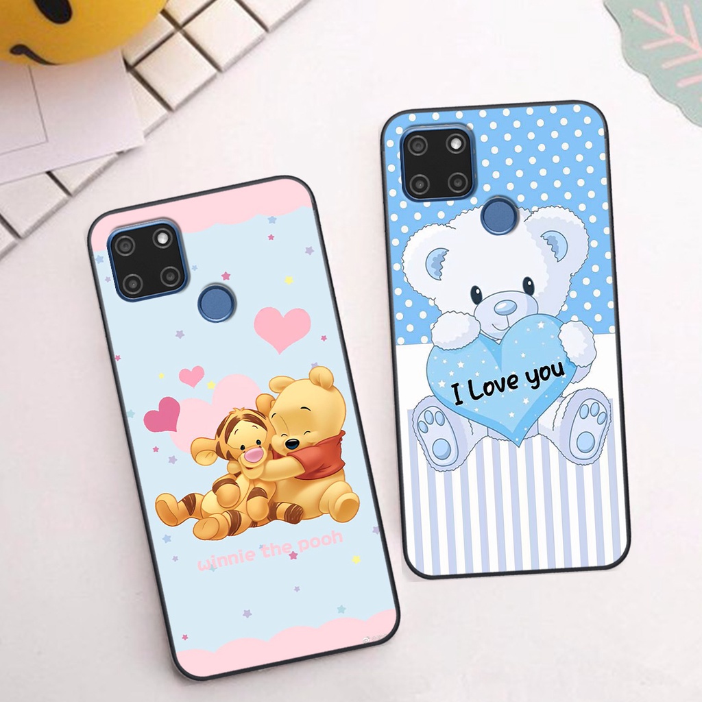 Ốp Realme C12 / C15 in hình gấu cute dễ thương siêu xinh đáng yêu