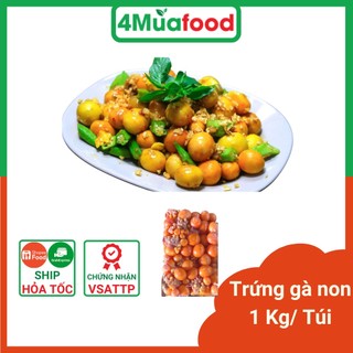 1kg trứng gà non dùng chế biến xào - thực phẩm 4 mùa - 4muafood