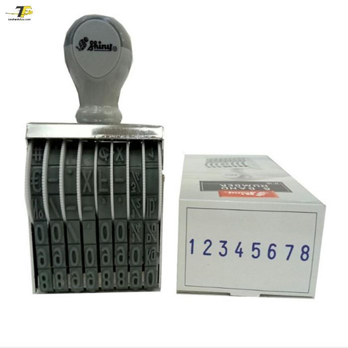 Dấu 8 số xoay tay 11mm Shiny N08