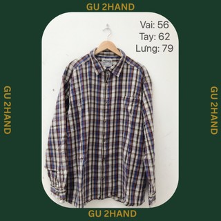 Áo sơ mi flannel 2hand chụp thật