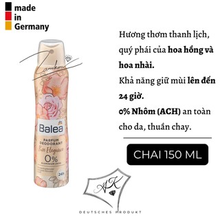 [ Hàng Đức ] Xịt khử mùi, xịt thơm toàn thân Balea nội địa Đức
