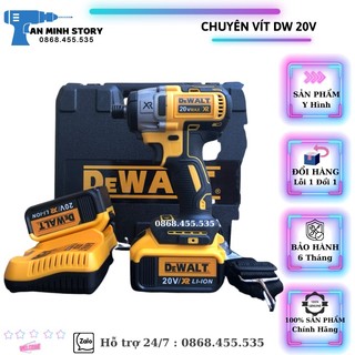 Máy chuyên vít dw 20v - không chổi than - lõi đồng 100% - hàng loại cao cấp