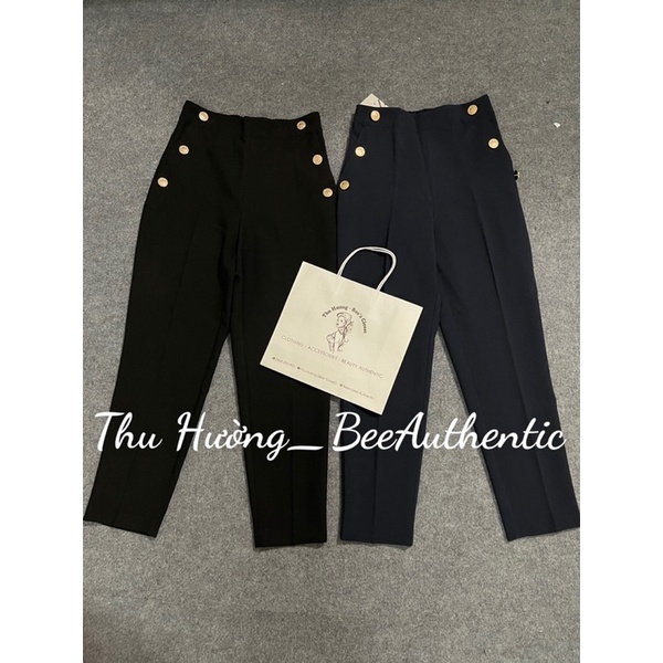 SẴN QUẦN ÂU ZARA AUTH DÁNG BAGGY HOẠ TIẾT KHUY HAI BÊN SIÊU ĐẸP KÈM ẢNH THẬT SHOP CHỤP