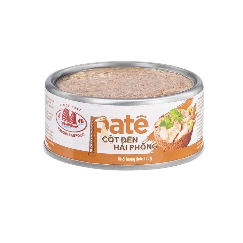 Pate Cột Đèn Hải Phòng 150g- Đồ Hộp Hạ Long, Ăn Liền, Bánh Mì Chảo