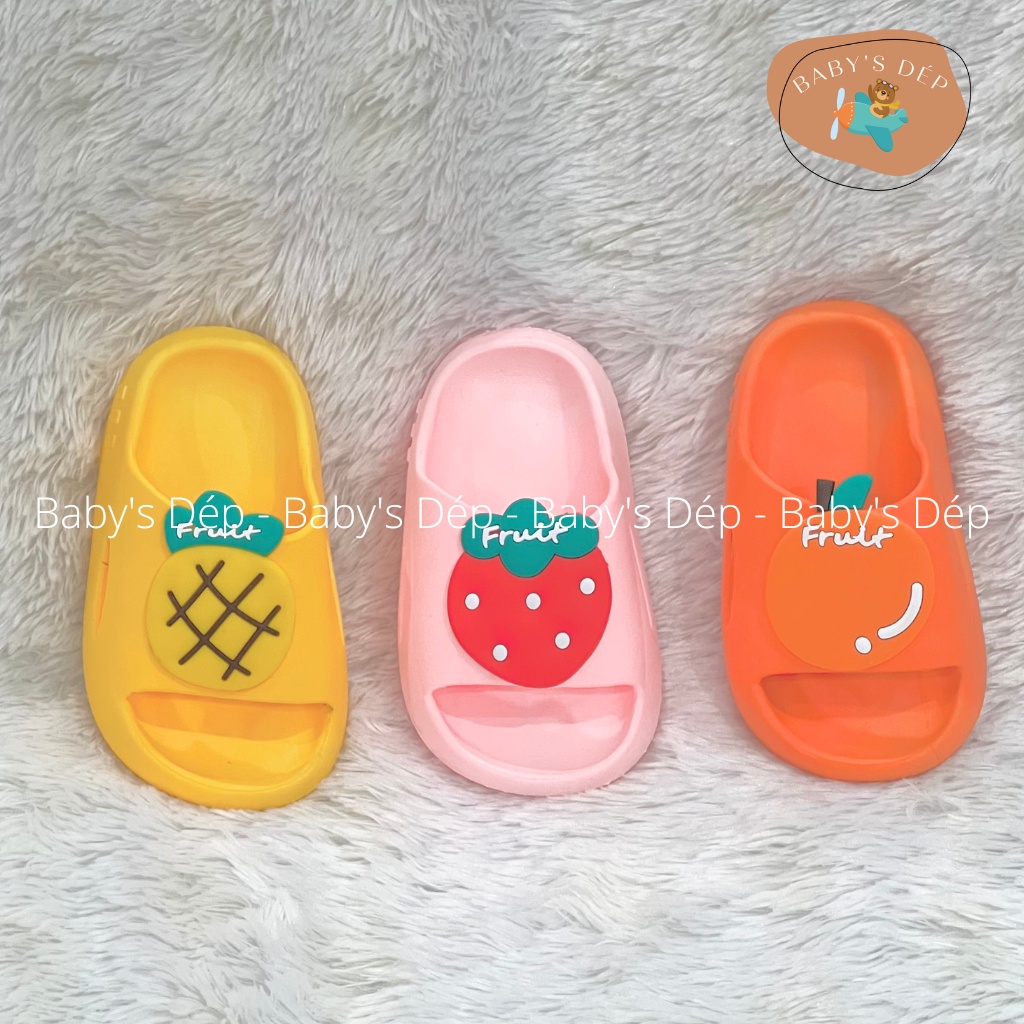 Dép Bánh Mì Hình Trái Cây Chất Liệu Xốp EVA Cho Bé Trai Và Bé Gái Từ 02 Tuổi Đến Dưới 06 Tuổi