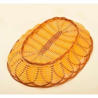 Rổ nhựa mây đựng đồ đa năng oval cao cấp