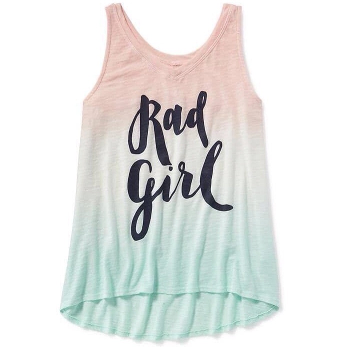 Áo ba lỗ bé gái vải thun mềm mịn như tơ hiệu Old Navy xịn màu