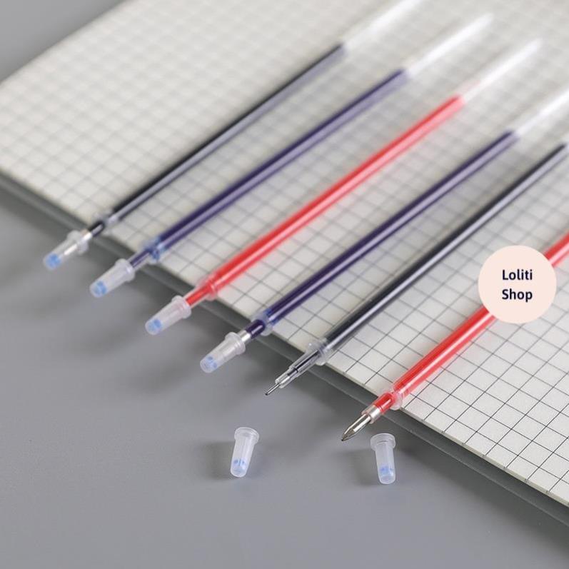 Set 10 ruột bút mực nước màu đen ngòi 0.38mm tiện dụng LOLITI BUT575