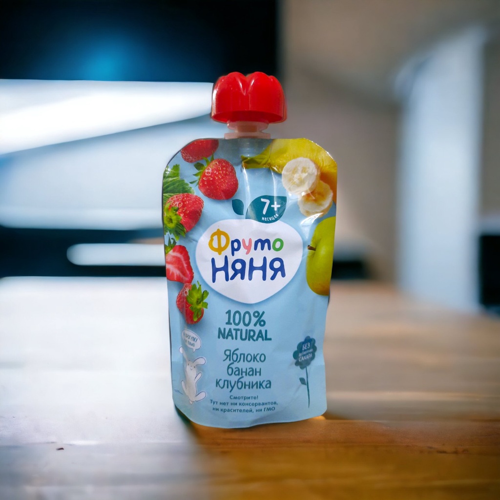 Hoa quả Nghiền Fruto Nga cho bé  từ 4 tháng tuổi gói 90 date 2024