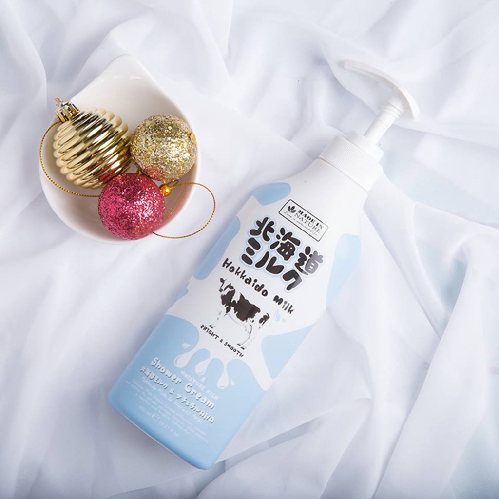Sữa Tắm Trắng Beauty Buffet Hokkaido Milk Whitening AHA Shower Cream 700ml