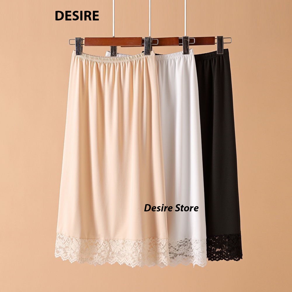 Chân Váy lót thun modal (gỗ sồi) - Váy mặc lót thun mịn mát Desire VN-062