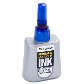 Mực Bút Lông Dầu 25ml FlexOffice FO-PMI02 (Mực Xanh)