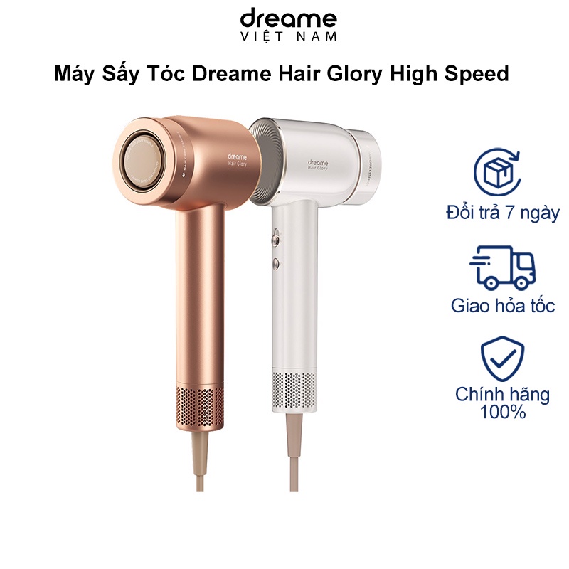 Máy sấy tóc Dreame Hair Glory - Công nghệ ion âm cho tóc óng mượt - Hàng Chính hãng - Bảo hành 12 tháng