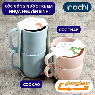[CHÍNH HÃNG] 02 Cốc nhựa chịu nhiệt AMORI nhựa nguyên sinh cao cấp thương hiệu INOCHI tiêu chuẩn Nhật Bản - giadunggiare