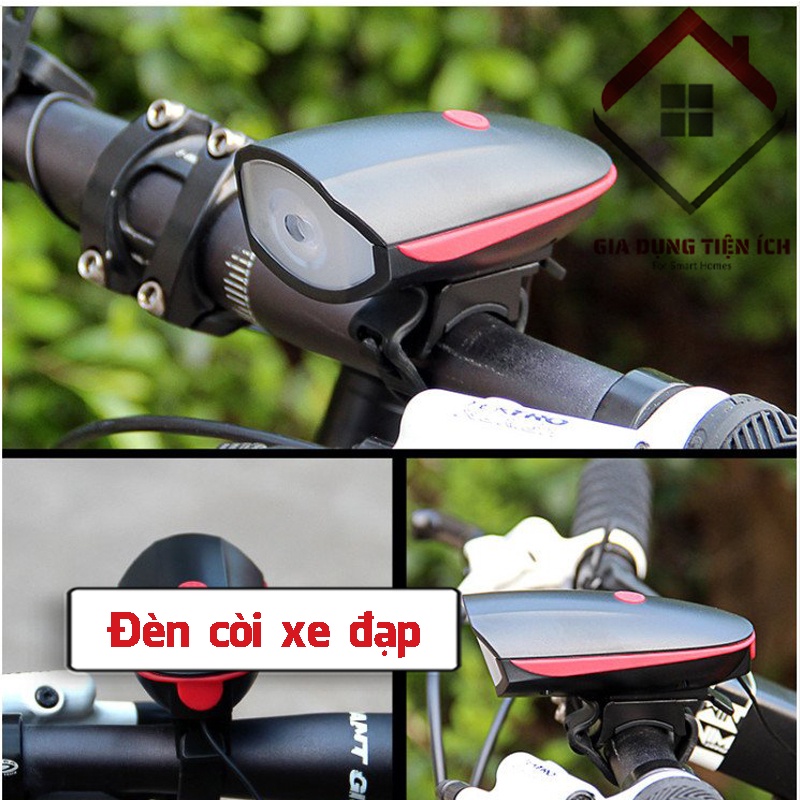 Đèn Và Còi Gắn Xe Đạp, Phụ kiện xe đạp thể thao - Chế Độ Xạc Pin Tiện Dụng, Chọn Lựa Kiểu Còi