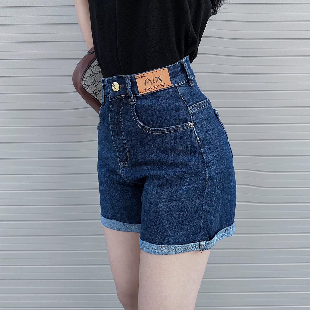 Quần đùi DOVYJEAN quần bò lưng cao thiết kế siêu cá tính Q.83074