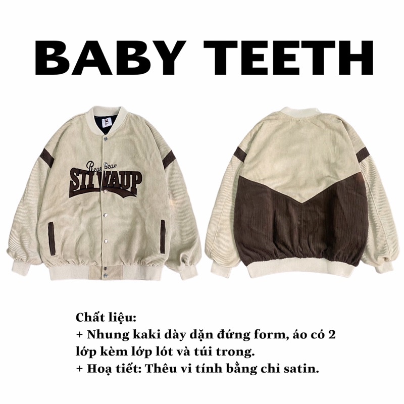 Áo khoác bomber bóng chày STIVAUP