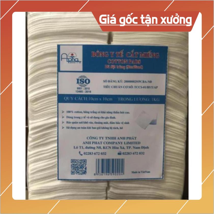BÔNG CẮT MIẾNG 10cm x 10cm - Alpha
