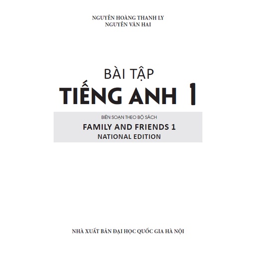 Sách - Bài tập tiếng anh 1 biên soạn theo bộ sách family and friends 1 national edition