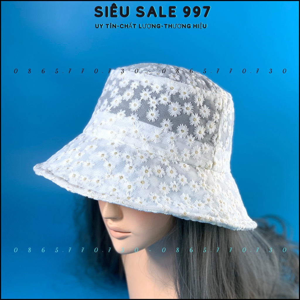 MŨ TAI BÈO QC HOA CÚC NỔI CÓ GỌNG ĐIỀU CHỈNH DỄ MANG