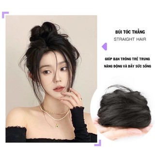 Búi rối - búi tóc thật - búi tóc rối mini phong cách Hàn Quốc