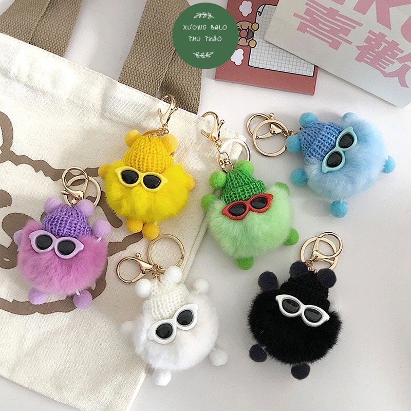 Móc Khóa Banh Xù Mini Dễ Thương