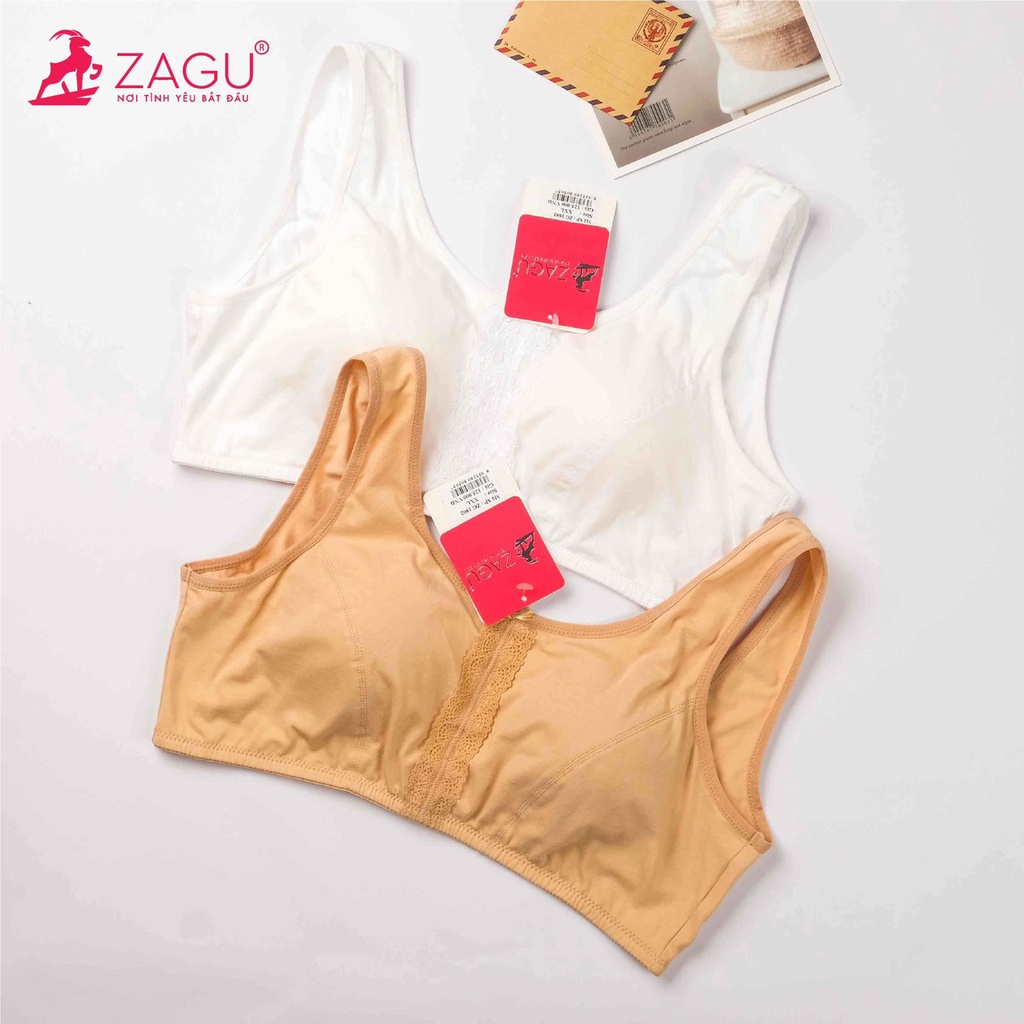 Áo lá học sinh, nữ sinh thoáng khí, mút mỏng cho mới lớn ZAGU 1802