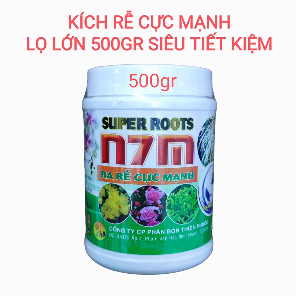 Phân bón kích thích ra rễ cực mạnh N7M lọ 500gr, siêu tiết kiệm