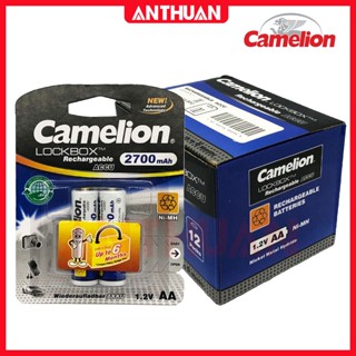 Pin Tiểu sạc 2A 2700mAh Camelion. Pin AA dùng cho Micro, đồ chơi, khóa từ. Chính hãng- hiệu năng cao- bảo vệ môi trường.